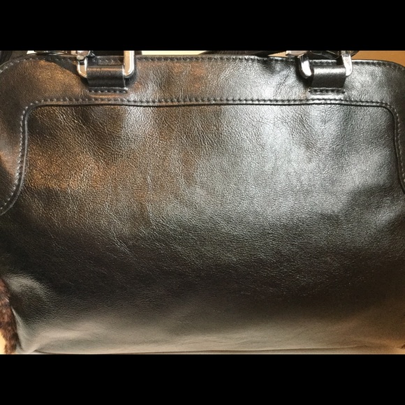 Longchamp leather & pony hair leopard print bag - Picture 8 of 12